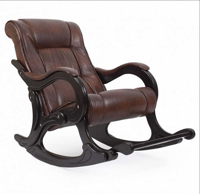 Купить кресло-качалка комфорт "модель 77" ткань/экокожа в Омске - магазин Уютный Интерьер.  4