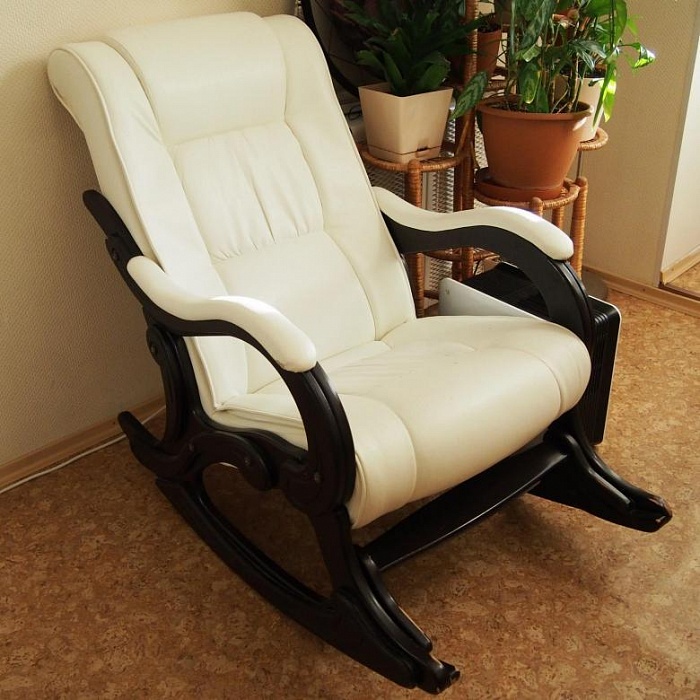 Купить кресло-качалка комфорт "модель 77" ткань/экокожа в Омске - магазин Уютный Интерьер.  7