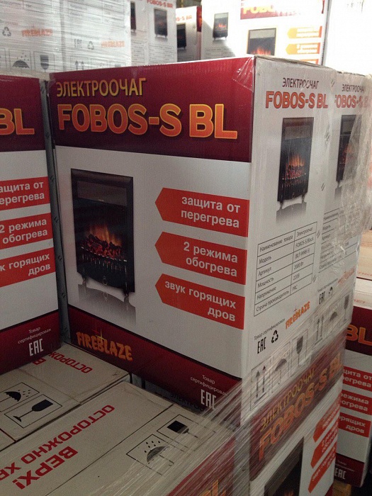 Купить электроочаг "fobos" bl s без пульта в Омске - магазин Уютный Интерьер.  2