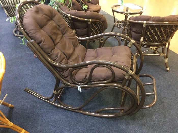 Купить кресло-качалка из ротанга "05/17 промо" (promo) в Омске - магазин Уютный Интерьер.  5