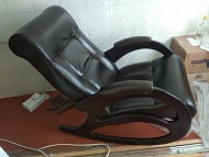 Купить кресло-качалка комфорт "модель 4" без лозы ткань/экокожа в Омске - магазин Уютный Интерьер
