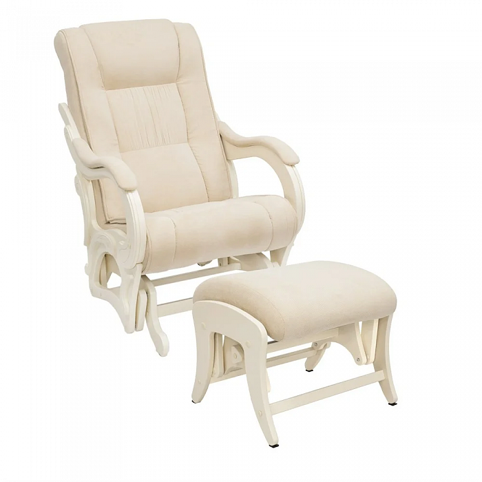 Купить кресло-качалка глайдер "модель 78" с пуфом в Омске - магазин Уютный Интерьер.  2