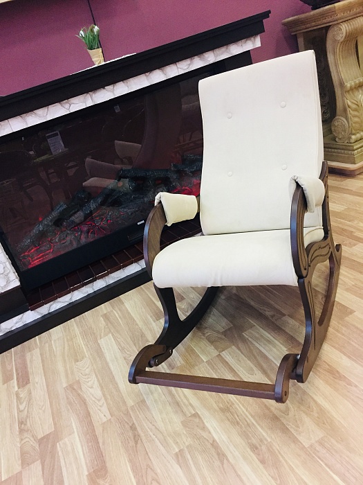 Купить кресло-качалка комфорт "модель 707" ткань/экокожа в Омске - магазин Уютный Интерьер.  7