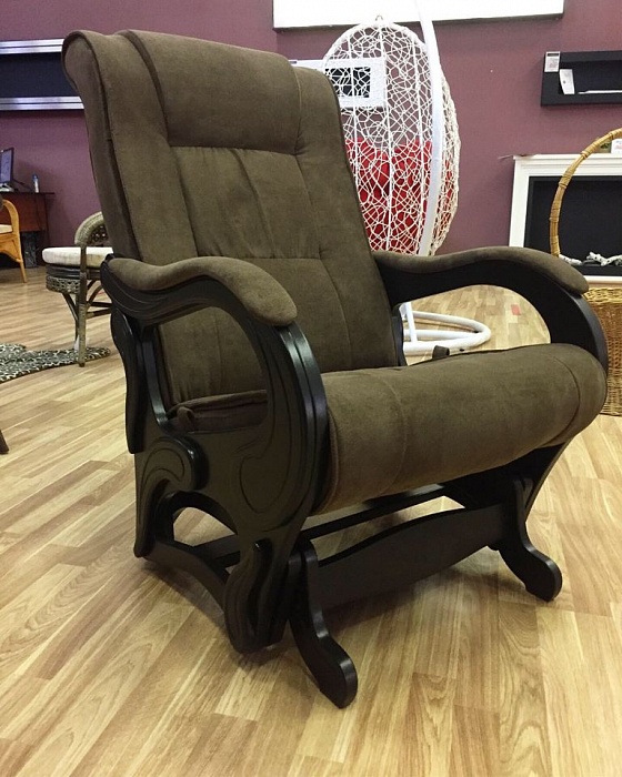 Купить кресло-качалка глайдер "модель 78 люкс" с фиксатором и регулировкой спинки в Омске - магазин Уютный Интерьер.  31