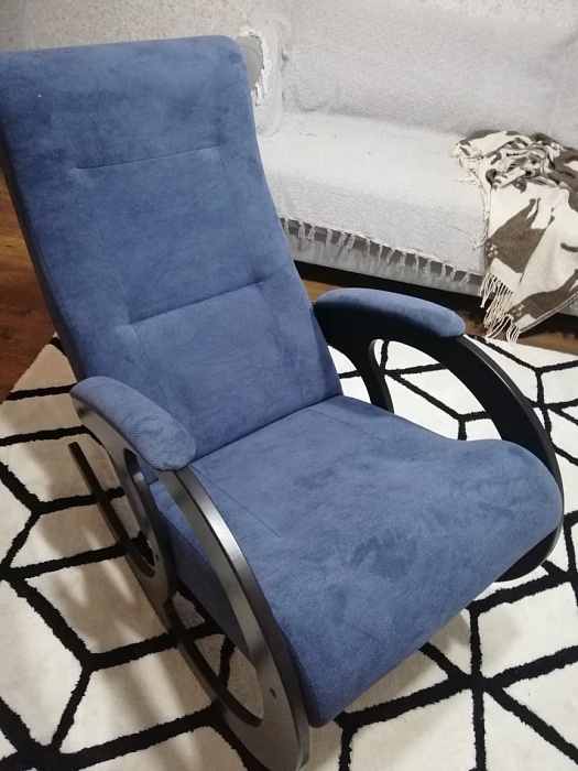 Купить кресло-качалка комфорт "модель 3" ткань/экокожа в Омске - магазин Уютный Интерьер.  6