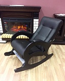 Купить кресло-качалка комфорт "модель 44 без лозы" ткань/экокожа в Омске - магазин Уютный Интерьер