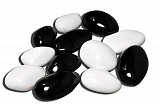 Купить черные и белые камни 14 шт в Омске - магазин Уютный Интерьер